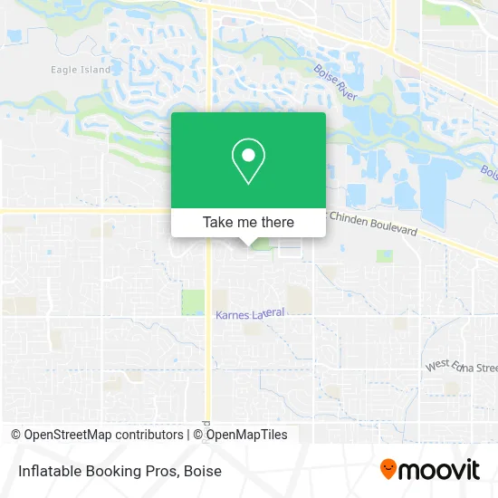 Inflatable Booking Pros map