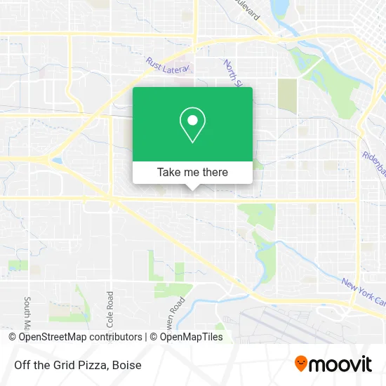 Off the Grid Pizza map