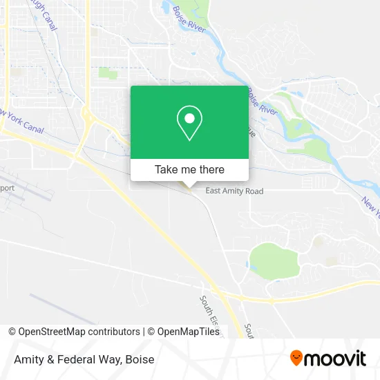Amity & Federal Way map
