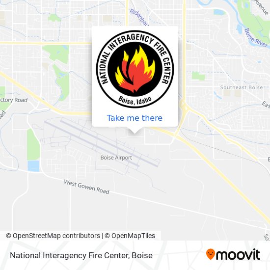 National Interagency Fire Center map