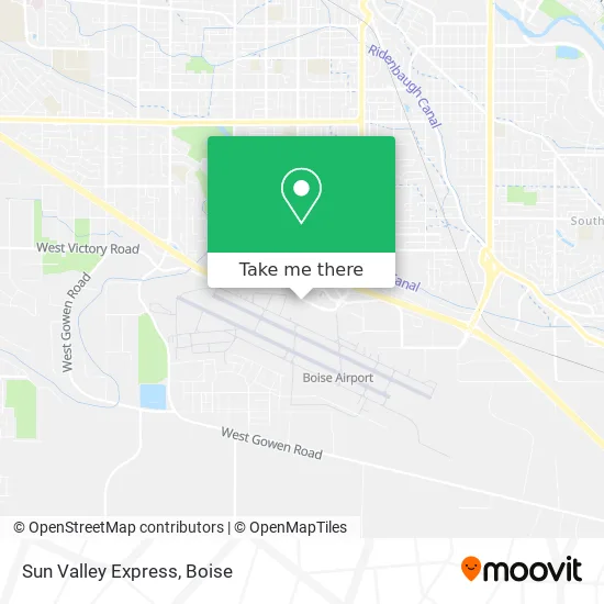 Sun Valley Express map