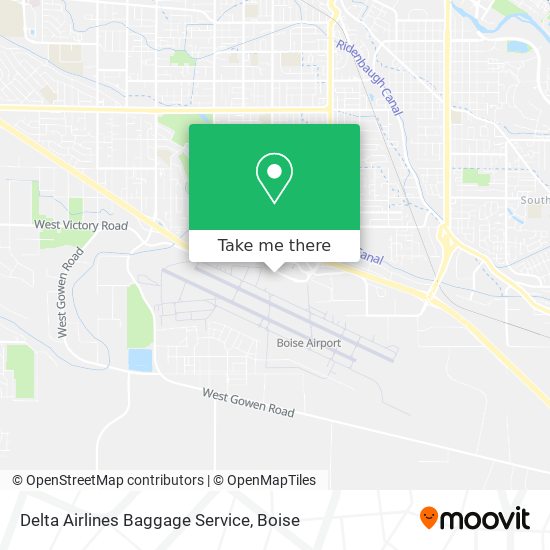 Mapa de Delta Airlines Baggage Service