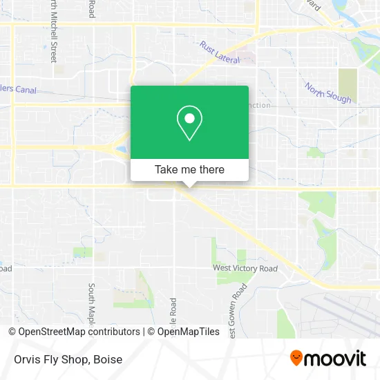 Orvis Fly Shop map