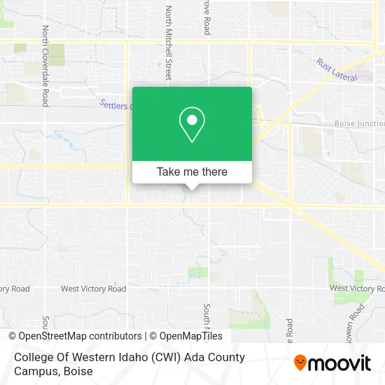 College Of Western Idaho (CWI) Ada County Campus map