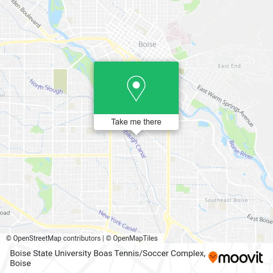 Boise State University Boas Tennis / Soccer Complex map