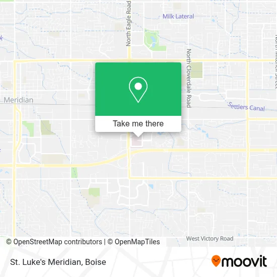 St. Luke's Meridian map