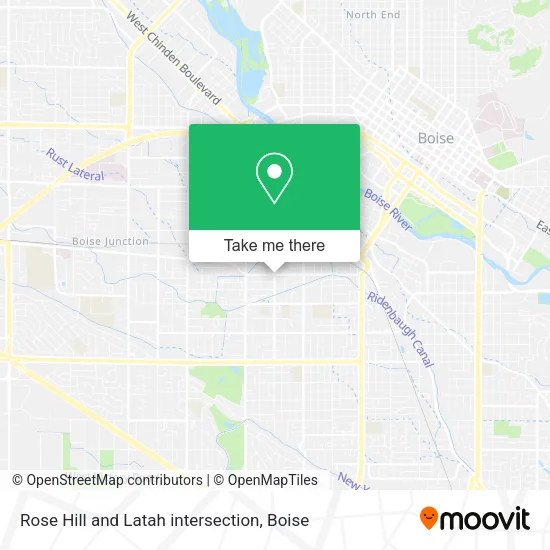 Rose Hill and Latah intersection map