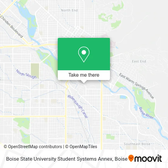 Mapa de Boise State University Student Systems Annex