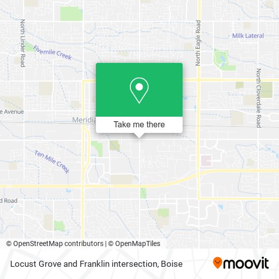 Locust Grove and Franklin intersection map