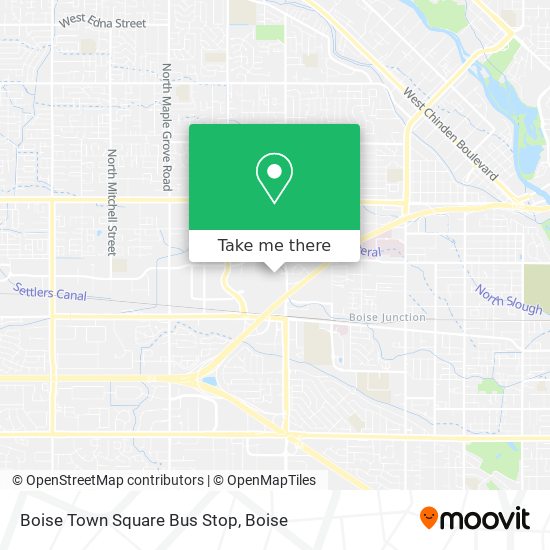 Boise Town Square Bus Stop map