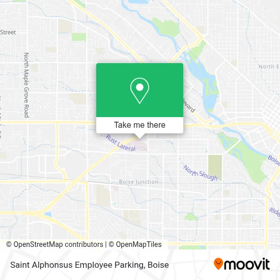 Saint Alphonsus Employee Parking map