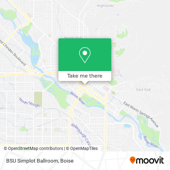 BSU Simplot Ballroom map