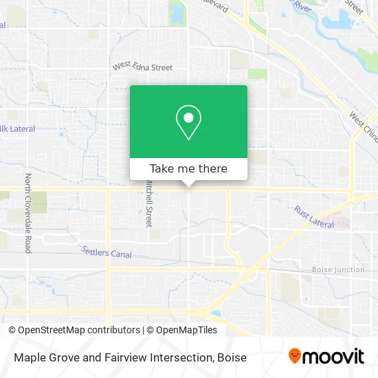 Maple Grove and Fairview Intersection map