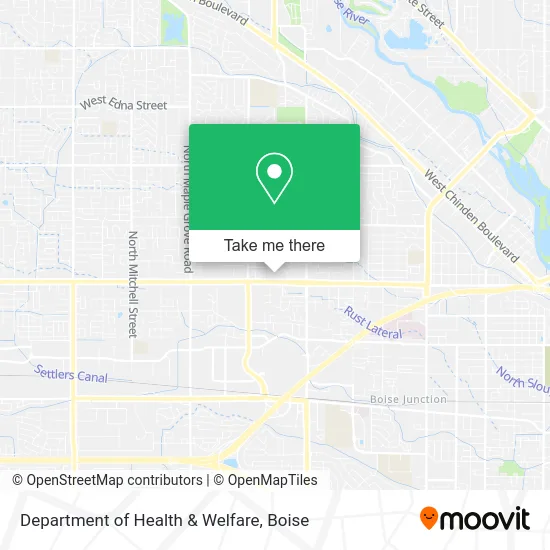 Department of Health & Welfare map