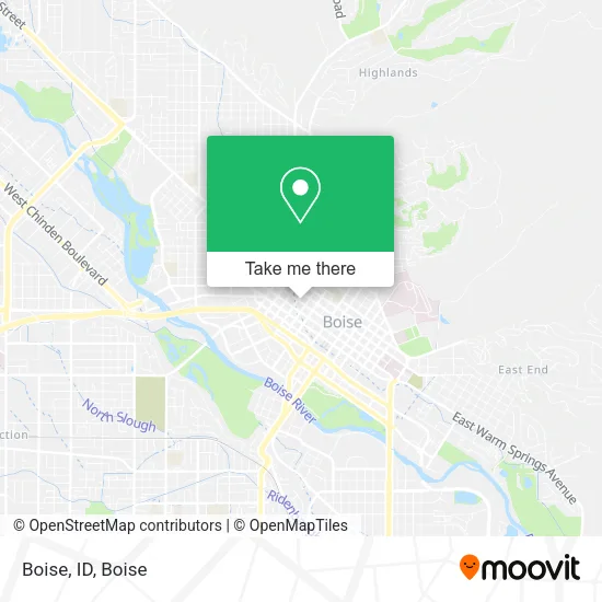 Boise, ID map