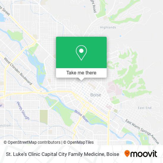 Mapa de St. Luke's Clinic Capital City Family Medicine