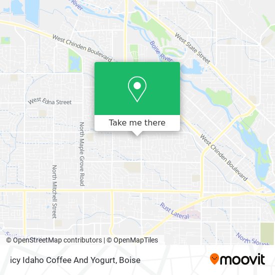 icy Idaho Coffee And Yogurt map