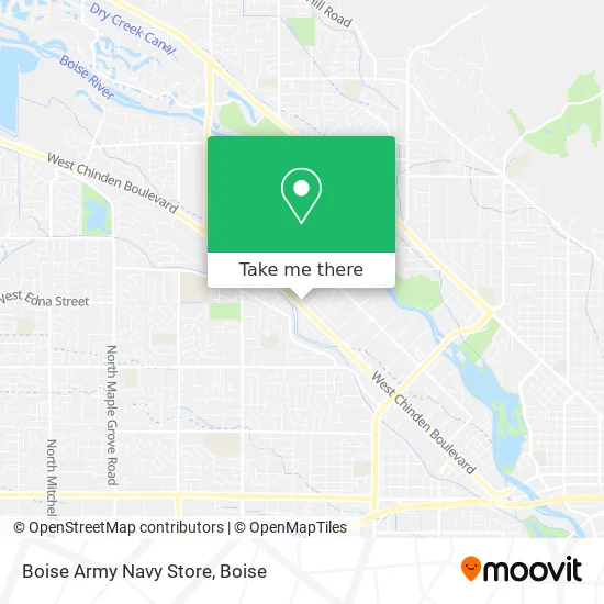 Boise Army Navy Store map