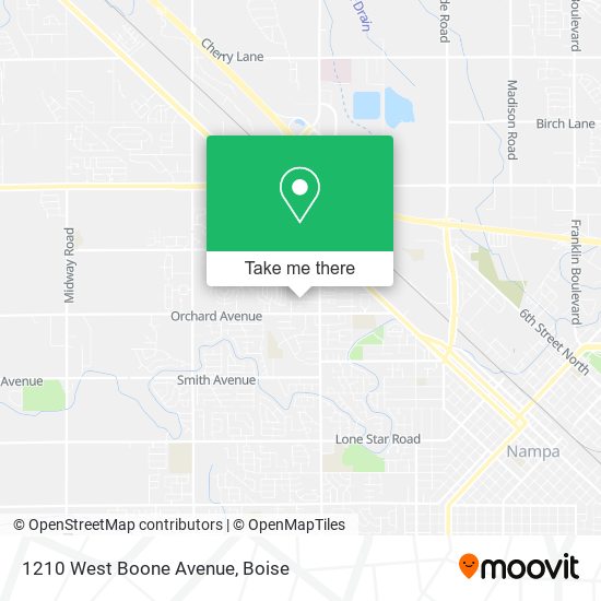 Mapa de 1210 West Boone Avenue