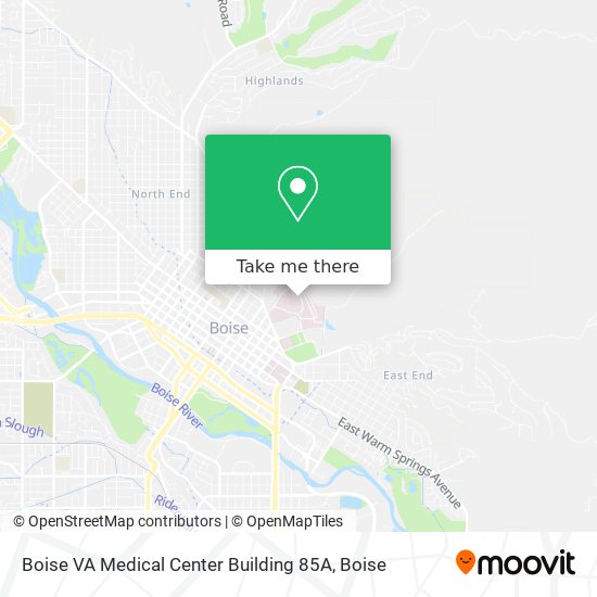 Boise VA Medical Center Building 85A map