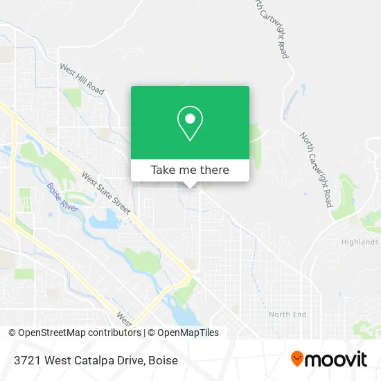 3721 West Catalpa Drive map