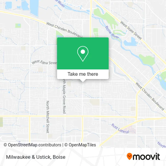 Mapa de Milwaukee & Ustick