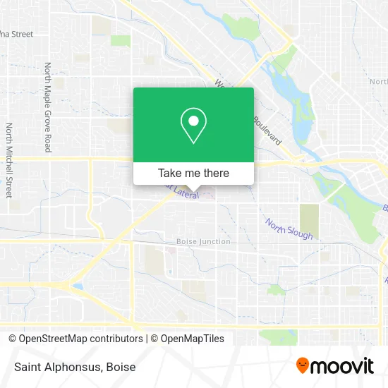 Saint Alphonsus map