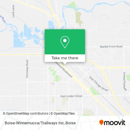 Boise-Winnemucca/Trailways Inc map
