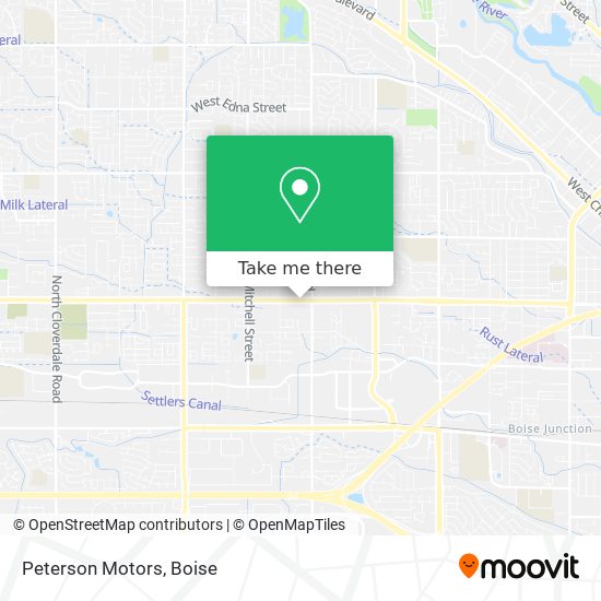 Peterson Motors map