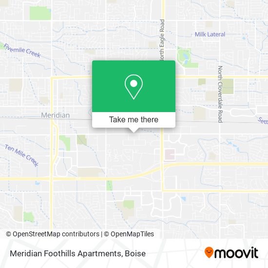 Mapa de Meridian Foothills Apartments