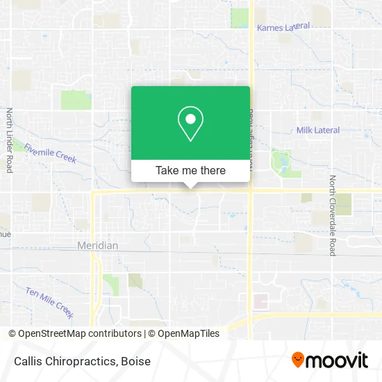 Callis Chiropractics map