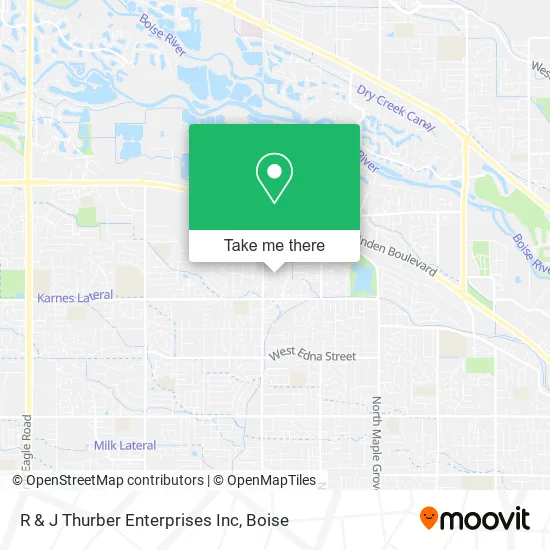 R & J Thurber Enterprises Inc map