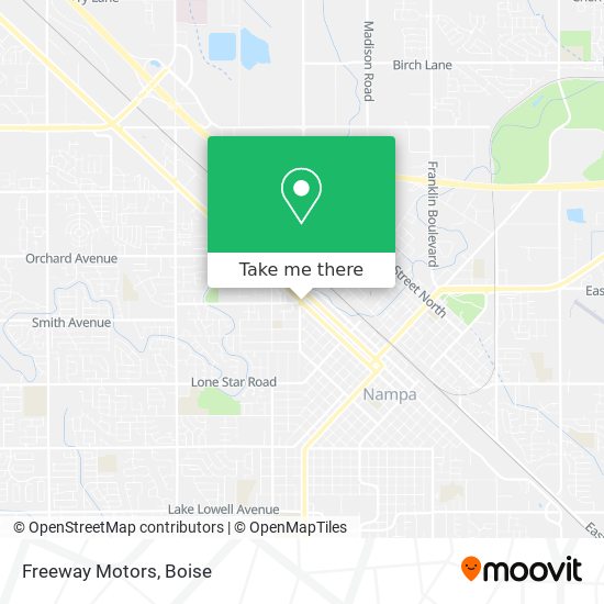 Freeway Motors map