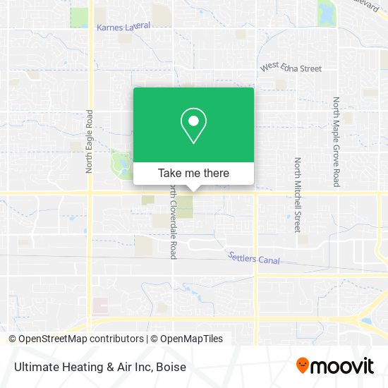 Ultimate Heating & Air Inc map