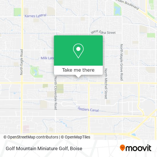 Golf Mountain Miniature Golf map