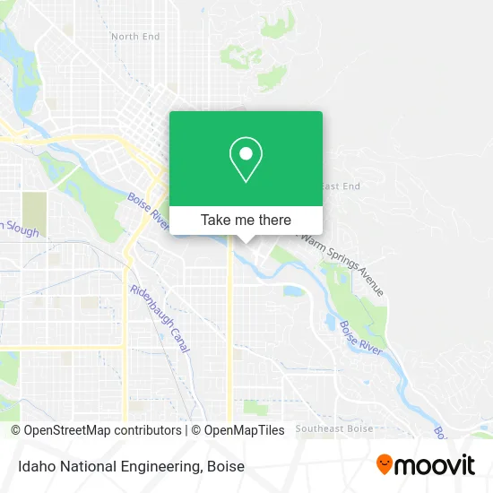 Idaho National Engineering map