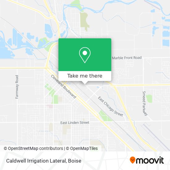 Caldwell Irrigation Lateral map
