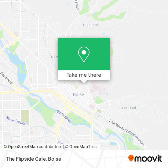 The Flipside Cafe map