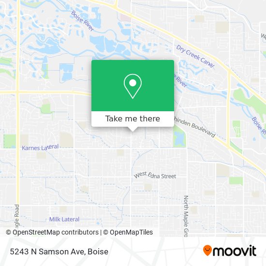 Mapa de 5243 N Samson Ave