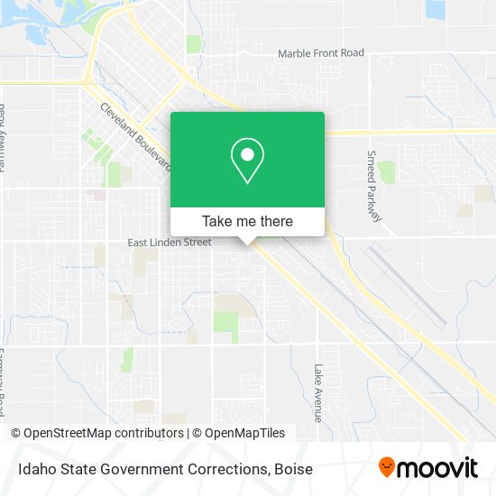 Idaho State Government Corrections map
