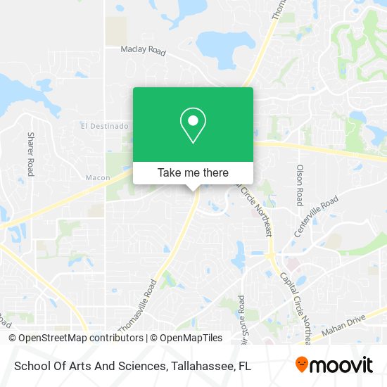 Mapa de School Of Arts And Sciences