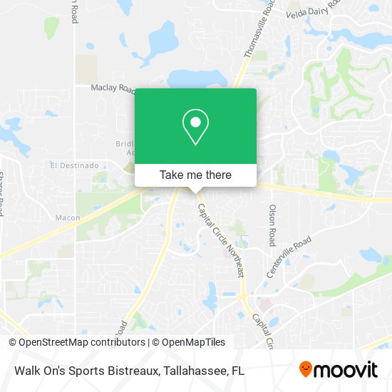 Walk On's Sports Bistreaux map