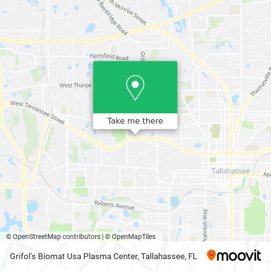 Mapa de Grifol's Biomat Usa Plasma Center