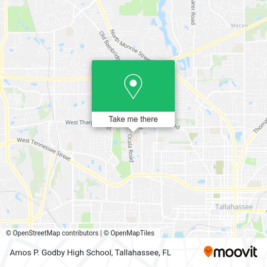 Amos P. Godby High School map