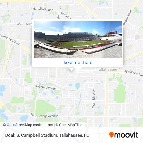 Doak S. Campbell Stadium map