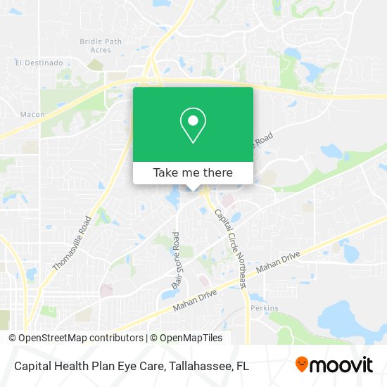 Capital Health Plan Eye Care map