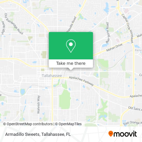 Armadillo Sweets map