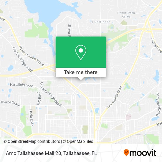 Amc Tallahassee Mall 20 map