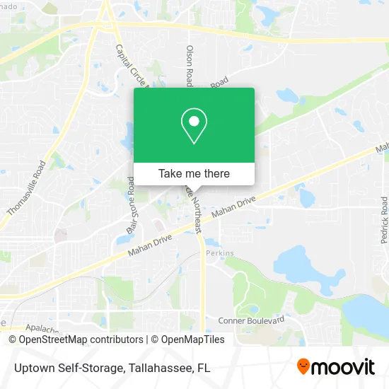 Uptown Self-Storage map