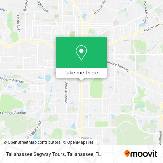 Mapa de Tallahassee Segway Tours